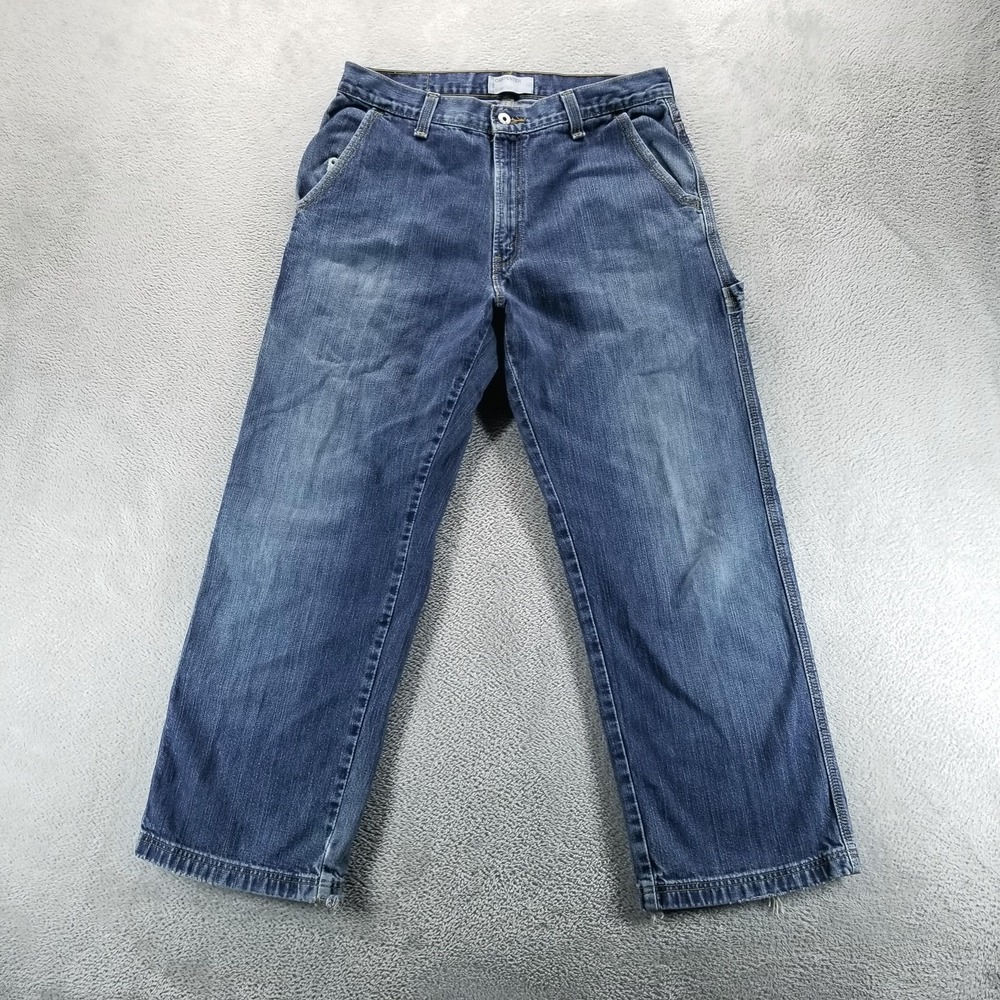 VTG Levis SilverTab‎ Jeans Mens 33x30 Blue Carpenter Relaxed Straight Workwear